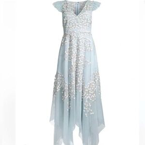 BCBGMaxAzria Light Blue High Low Dress